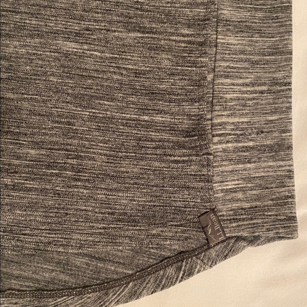L.L. Bean Heathered Gray Cowl-Neck Pullover - Picture 12 of 15